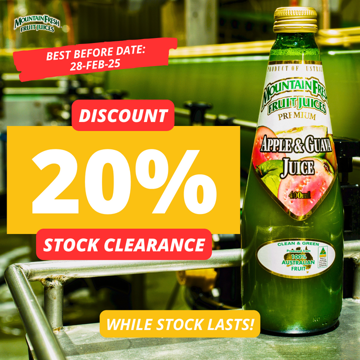 400ml Apple & Guava (Glass) - Best Before: 28-Feb-2025